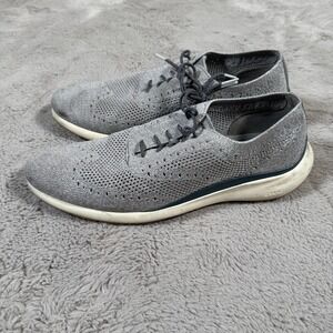 Cole Haan Shoes Men 11 Grand Troy Knit Oxford Sneakers C32769 Gray Fabric Career